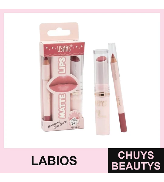 Labial Mate USHAS con Delineador