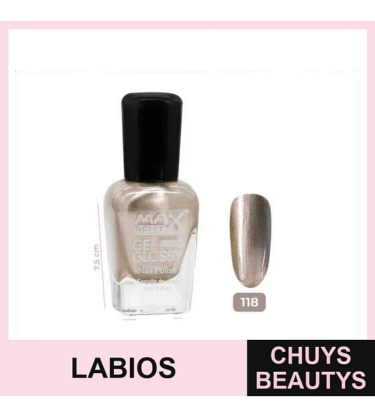 Esmalte Gel Glossy Flamenco 118# Brillo Intenso