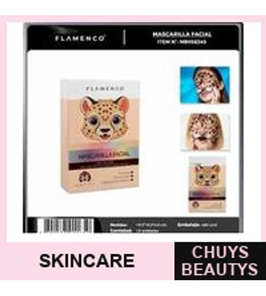 Mascarilla Facial Leopardo 25g Flamenco