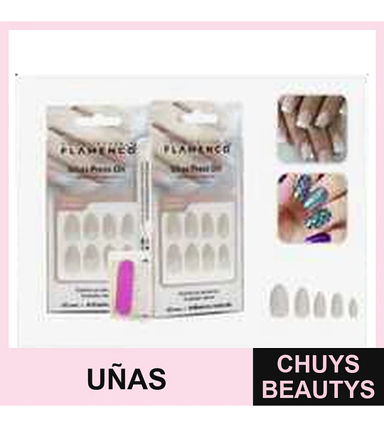 Uñas Postizas para Manicure Flamenco