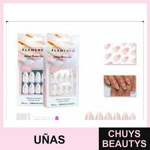 Uñas Press On Flamenco Hipoalergénicas - Flamenco | Chuys Beautys