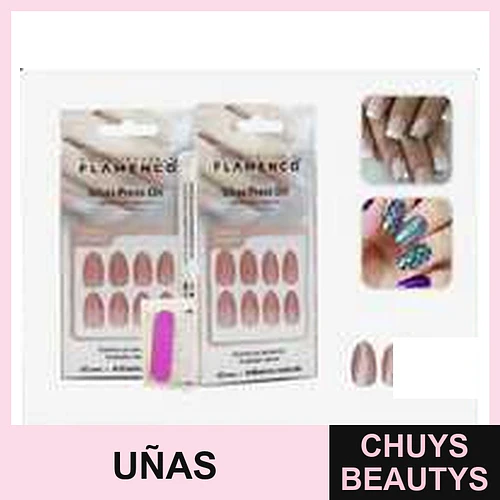 Uñas Press On Flamenco Hipoalergénicas - Flamenco | Chuys Beautys