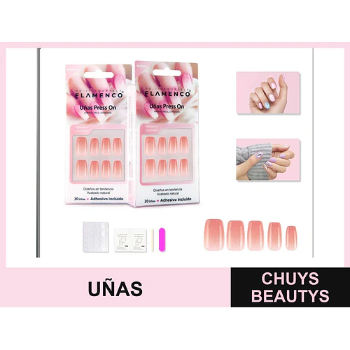Uñas press on - FLAMENCO | Chuys Beautys