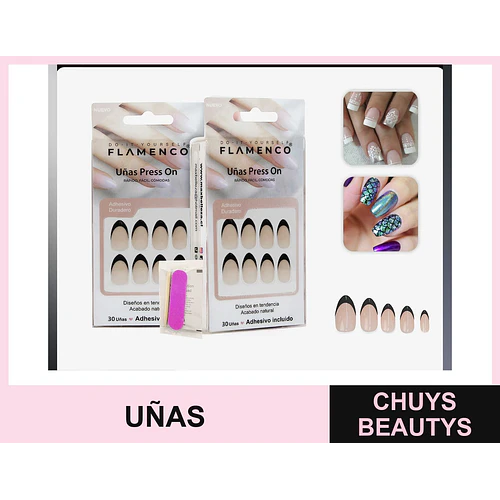 Uñas press on - FLAMENCO | Chuys Beautys