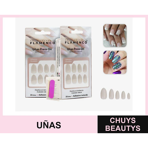 Uñas press on - FLAMENCO | Chuys Beautys