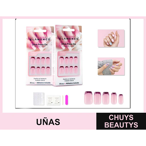 Uñas press on - FLAMENCO | Chuys Beautys