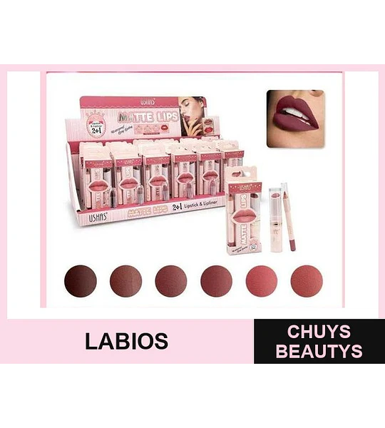 Pack de Labial y delineador de labios USHAS576/24