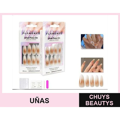 Uñas press on - FLAMENCO | Chuys Beautys