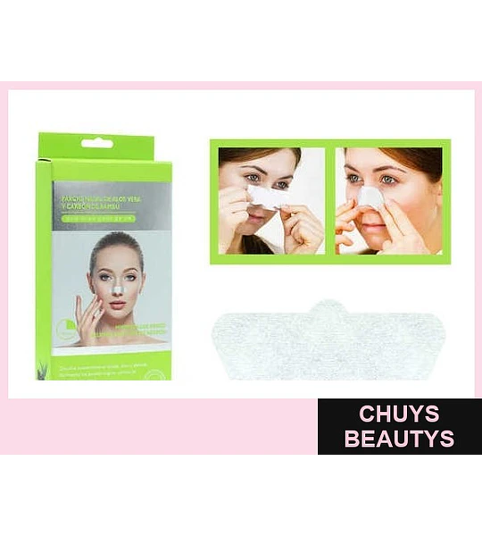 Parche nasal de aloe vera y carbon de bambu
