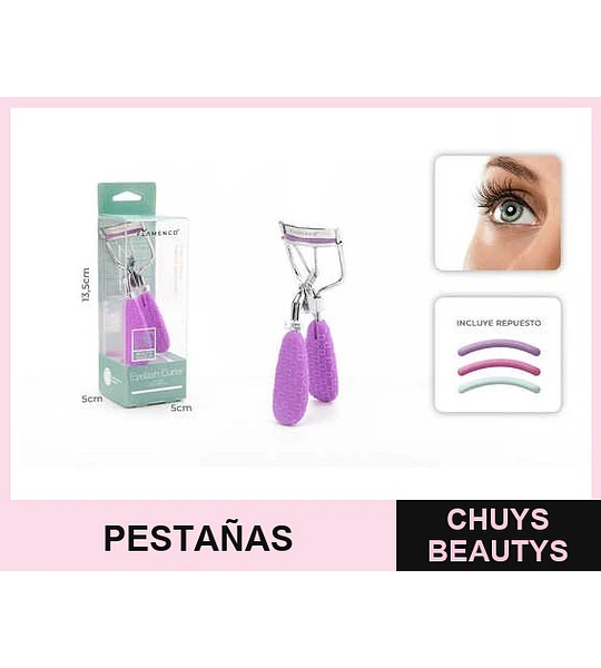 Encrespador de pestañas con 3 colores