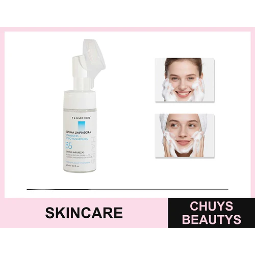 Espuma limpiadora con B5 - FLAMENCO | Chuys Beautys