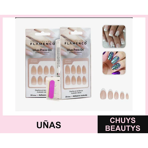 Uñas press on - FLAMENCO | Chuys Beautys