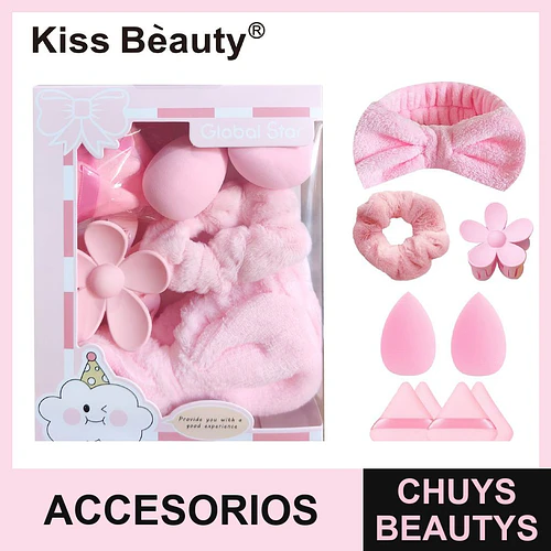Kit de Accesorios de Maquillaje 17 Pcs COSMIVA - COSMIVA | Chuys Beautys