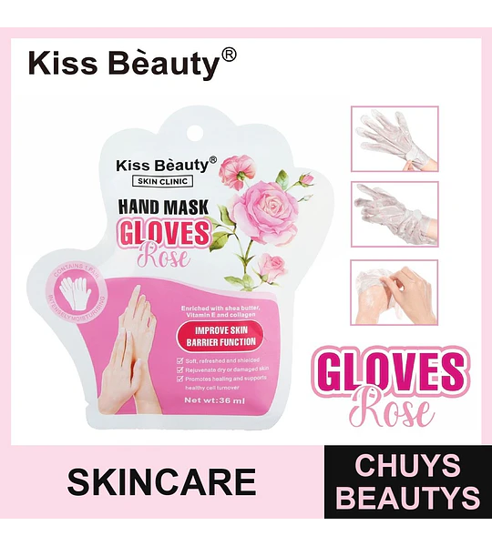 Mascarilla de Mano Hidratante Rosa Cosmiva