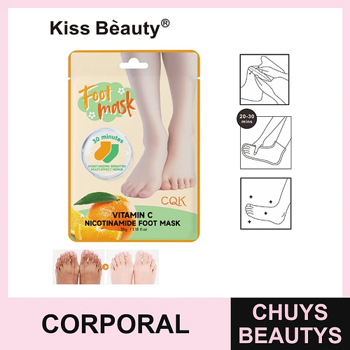 Mascarilla Exfoliante de Vitamina C para Pies - COSMIVA | Chuys Beautys