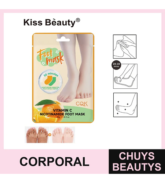 Mascarilla Exfoliante de Vitamina C para Pies
