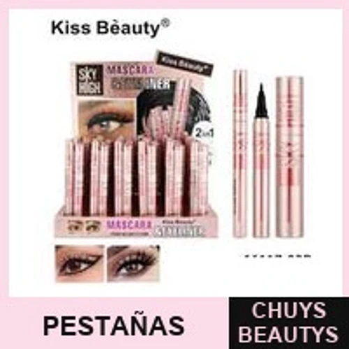 Kit de belleza máscara de pestañas y delineador negro COSMIVA - COSMIVA | Chuys Beautys