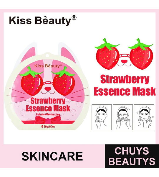 Mascarilla Facial Frutilla COSMIVA - Piel Radiante y Suave