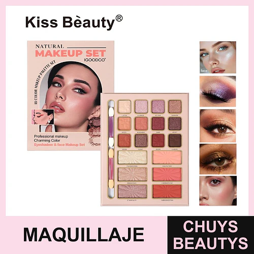 Kit de Maquillaje 20 Tonos Cosmiva - COSMIVA | Chuys Beautys