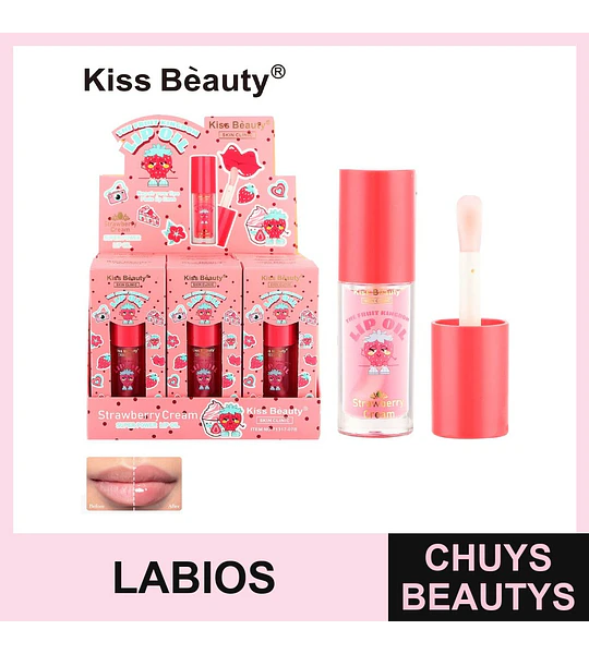 Aceite Labial Frutilla COSMIVA - Hidratación y Brillo