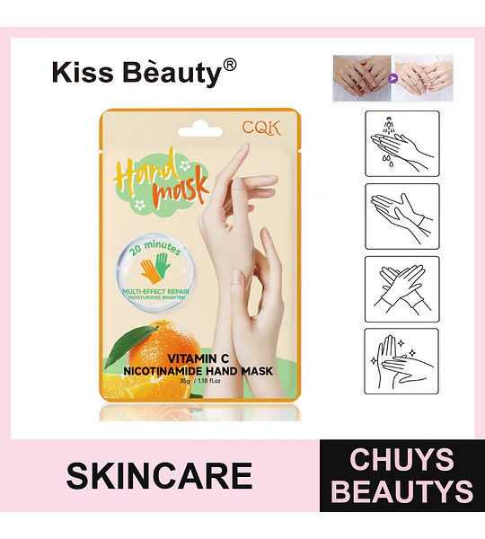 Mascarilla Hidratante de Mano Naranja - Hidratación y Suavidad