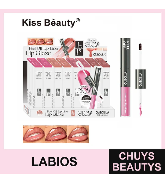 Labial líquido exfoliante COSMIVA 2 en 1