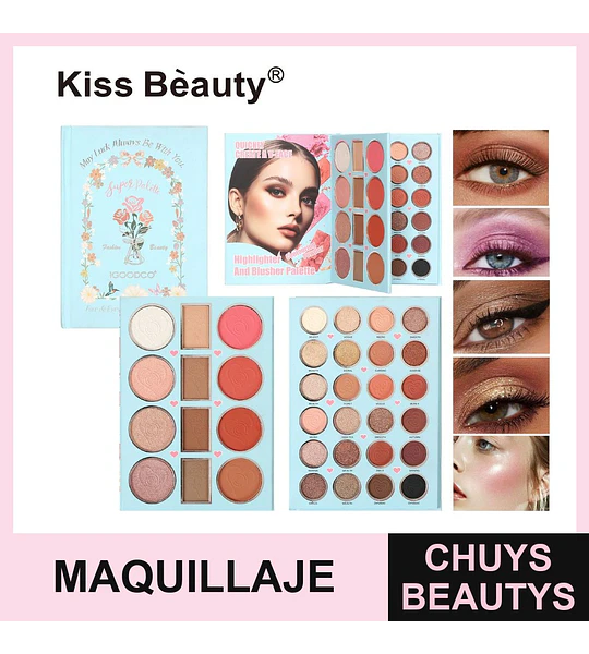 Set de Maquillaje 36 Tonos Chuys Beautys para Piel Perfecta