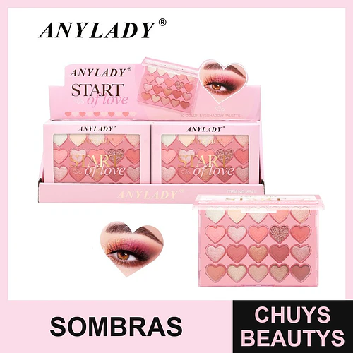 Paleta de sombras 20 colores Chuys Beautys - COSMIVA | Chuys Beautys