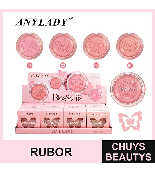 Rubor iluminador Chuys Beautys para un acabado radiante
