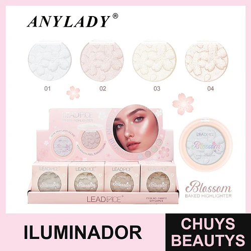 Iluminador 4 Tonos Chuys Beautys para un Brillo Natural - COSMIVA | Chuys Beautys