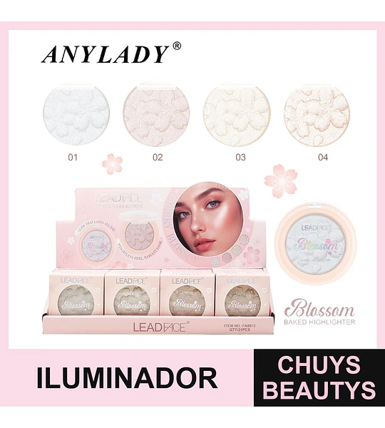 Iluminador 4 Tonos Chuys Beautys para un Brillo Natural