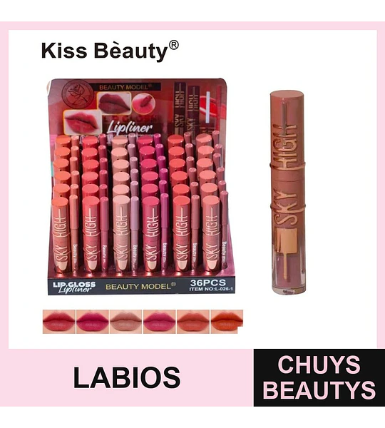 Brillo Labial Hipoalergénico Chuys Beautys - 12 Tonos