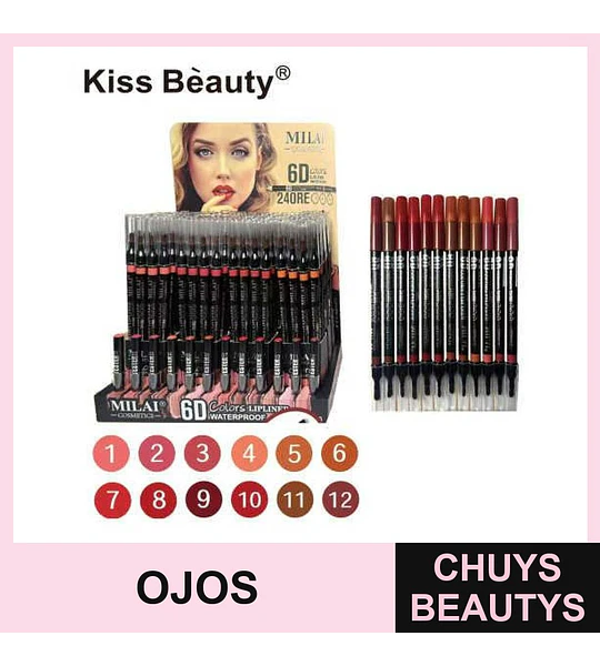Lápiz Delineador de Ojos 16 Tonos Chuys Beautys