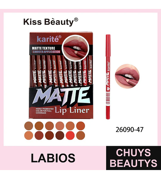 Lápiz Delineador de Labios 12 Tonos Chuys Beautys