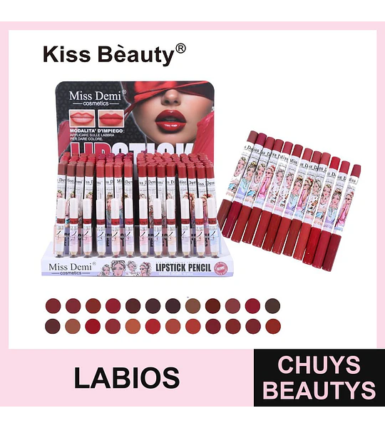 Lápiz delineador de labios mate Chuys Beautys