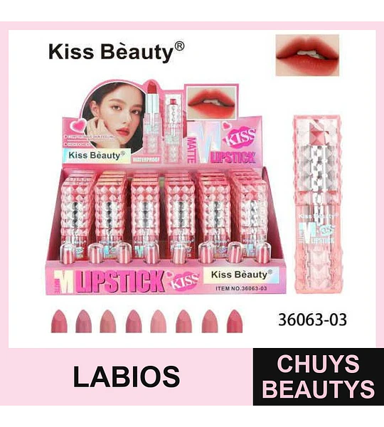 Labial Mate Hipoalergénico Chuys Beautys - 8 Tonos