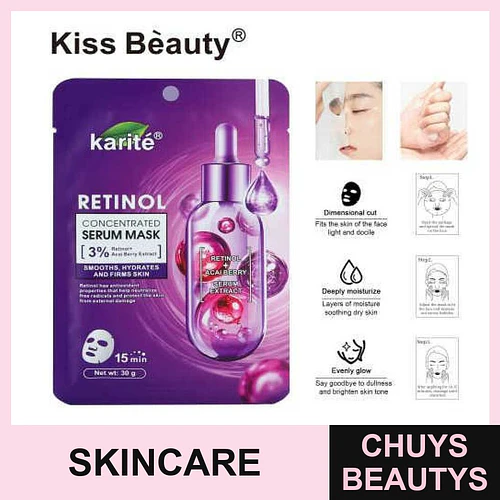 Mascarilla Retinol Chuys Beautys para Piel Radiante - COSMIVA | Chuys Beautys