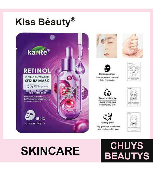 Mascarilla Retinol Chuys Beautys para Piel Radiante