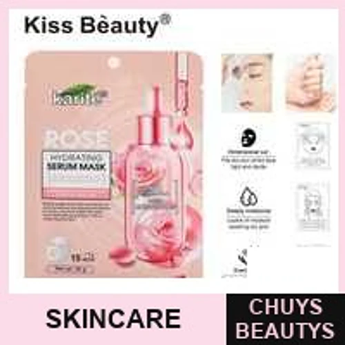 Mascarilla de Rosa Hidratante Chuys Beautys - Pack de 12 Piezas - COSMIVA | Chuys Beautys