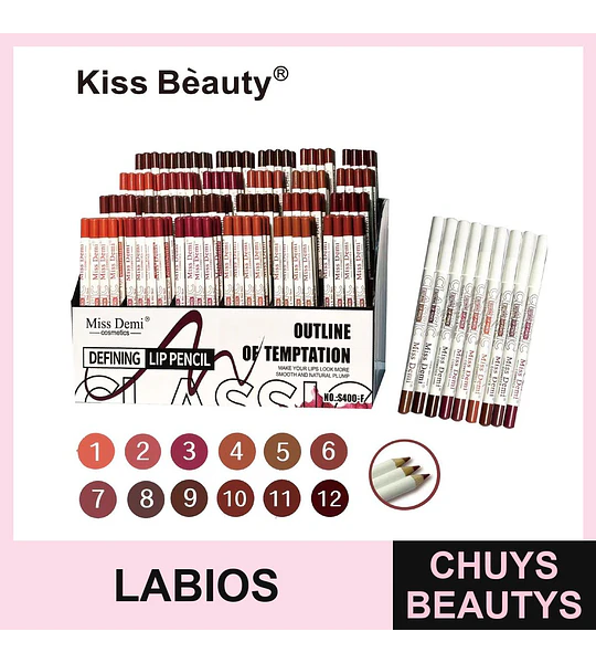 Lápiz delineador de labios suave Chuys Beautys 288 und
