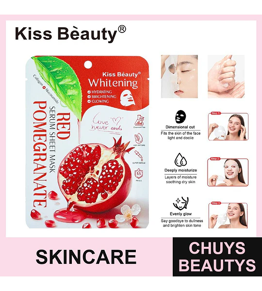 Mascarilla Facial Granadilla Limpieza Profunda Chuys Beautys