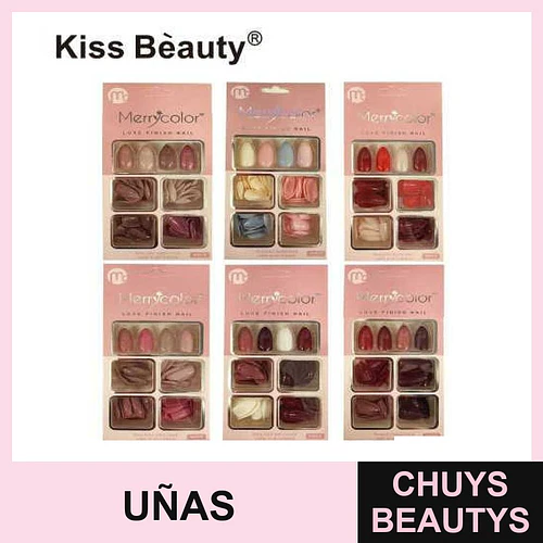 Uñas postizas brillantes Chuys Beautys - Puntiagudas - COSMIVA | Chuys Beautys