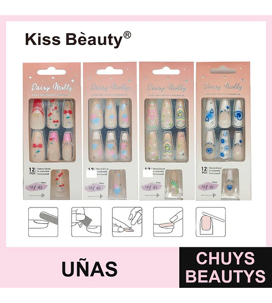 Pulsera de Uñas con Diamantes Chuys Beautys