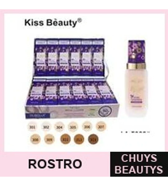 Base líquida matte 3 tonos Chuys Beautys para piel perfecta