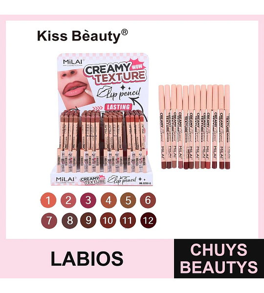 Lápiz delineador de labios Chuys Beautys - Larga duración y preciso