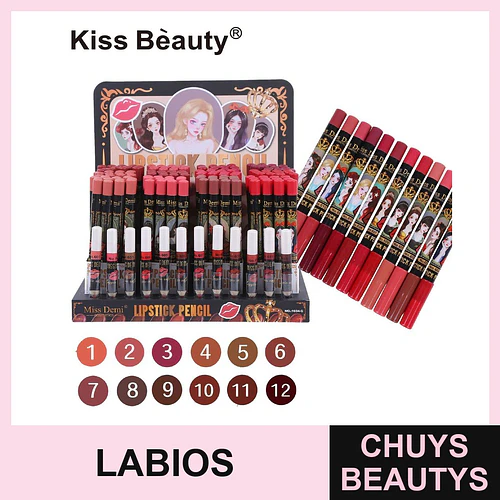 Lápiz Delineador de Labios 12 Tonos Chuys Beautys - COSMIVA | Chuys Beautys