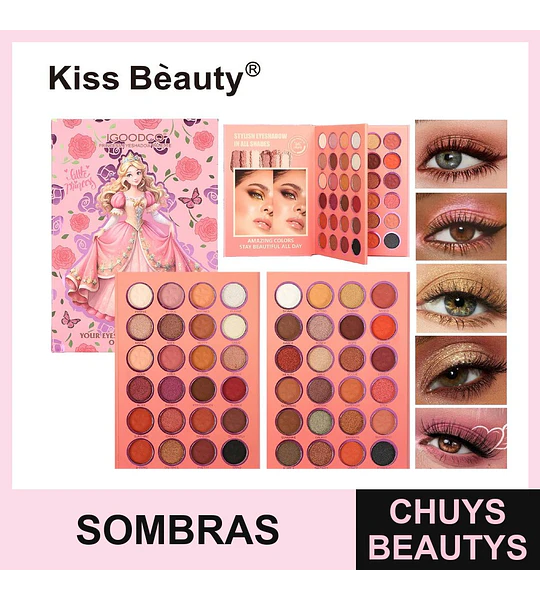 Paleta de sombras 48 tonos Chuys Beautys