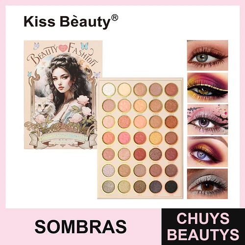 Paleta de sombras 35 tonos Chuys Beautys - COSMIVA | Chuys Beautys