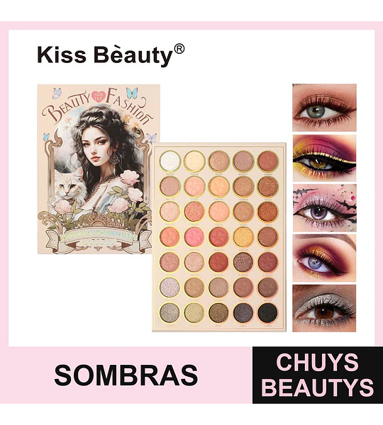 Paleta de sombras 35 tonos Chuys Beautys
