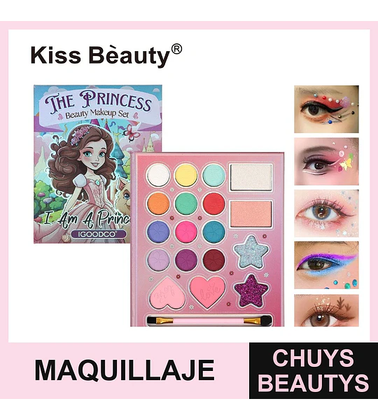 Set de Maquillaje 18 Tonos Chuys Beautys para Niñas